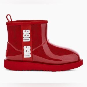 Ugg Red Classic Clear Mini Boots